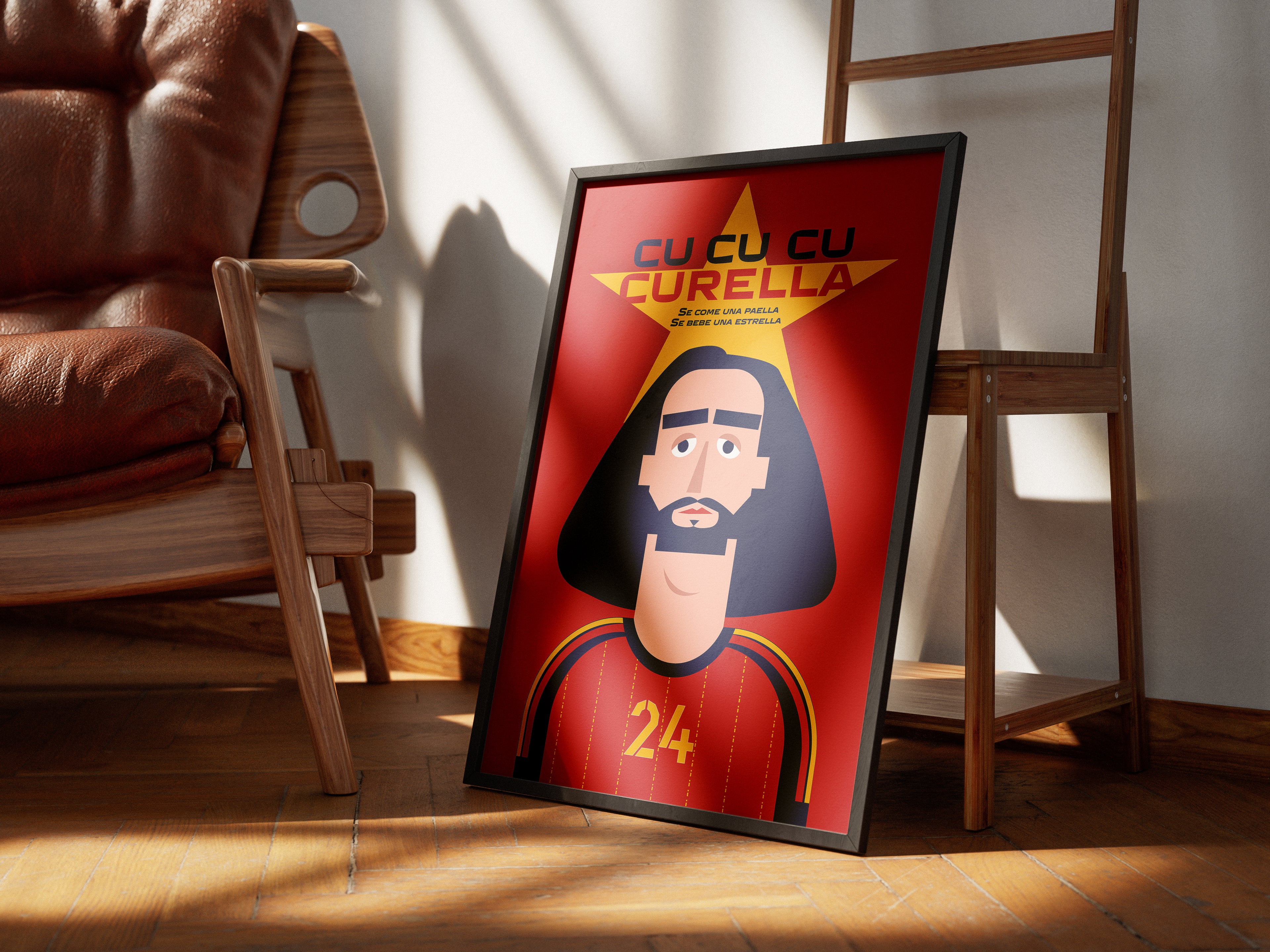 CUCURELLA Football Poster by Percentwall
