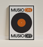 MUSIC ON - Poster