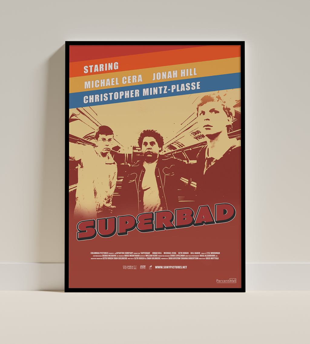 SUPERBAD Movie Poster by Percentwall