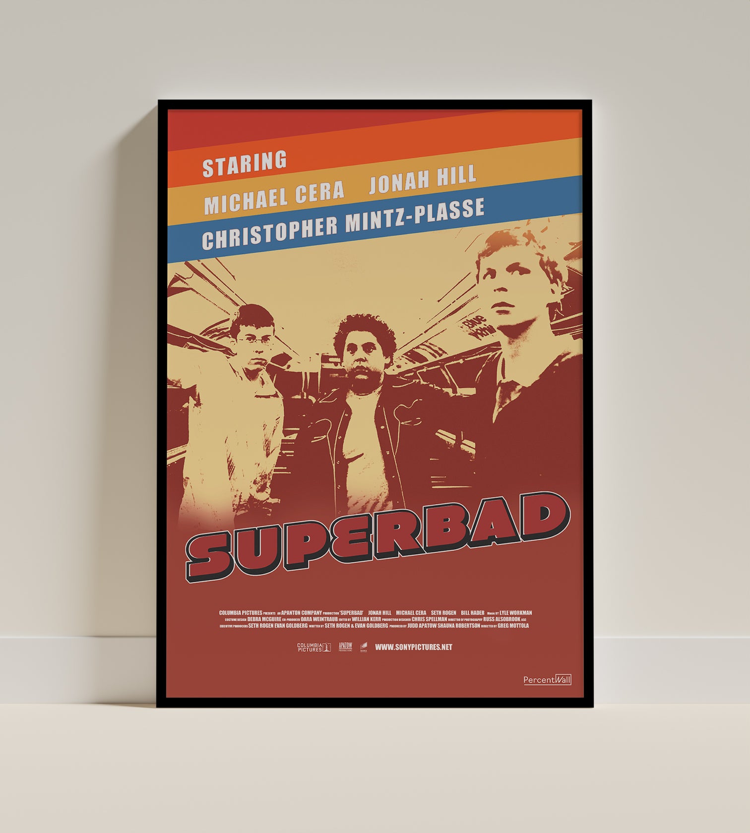 SUPERBAD Movie Poster by Percentwall